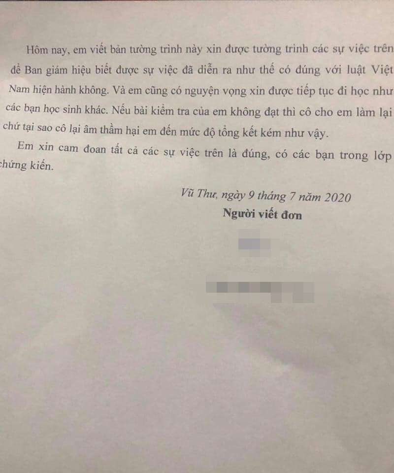 Thêm vụ việc gây tranh cãi: Nữ sinh tố cô giáo xưng &quot;mày - tao&quot;, cứ đến giờ kiểm tra là cho làm đề riêng để bị điểm kém? - Ảnh 3.