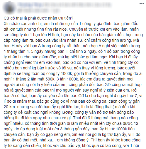 Mẹ bầu công sở viện cớ động thai &quot;trốn việc&quot; hơn nửa tháng, đến khi bị trừ lương liền trách bộ phận HR... độc ác! - Ảnh 4.