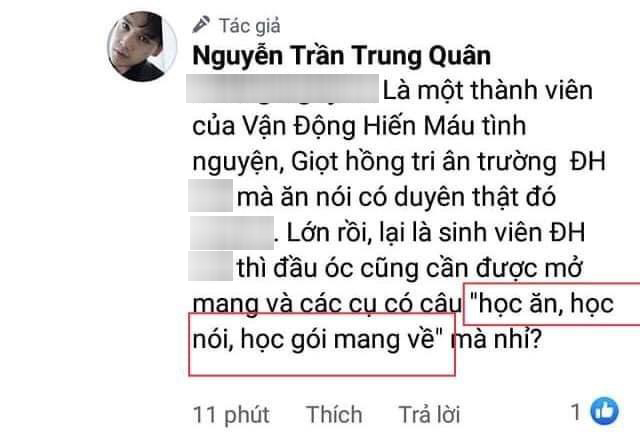 Nhiệt tình bình luận dạy dỗ anti-fan, nhưng Nguyễn Trần Trung Quân trích dẫn tục ngữ còn sai thì ai phục? - Ảnh 3.