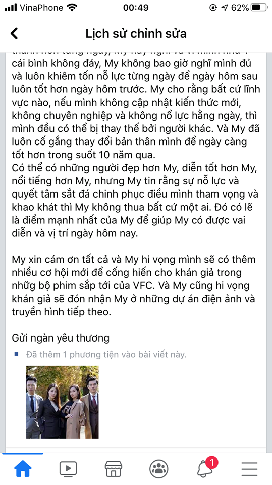 Mất 6 lần chỉnh sửa status dài 1.093 chữ, Diễm My &quot;Tình yêu và tham vọng&quot; cuối cùng cũng chịu thêm ảnh Nhan Phúc Vinh nhưng lại đứng cách xa cả mét - Ảnh 3.