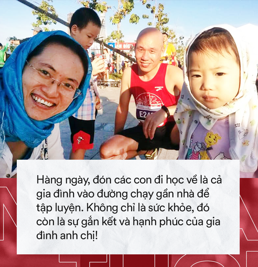 Giảm 20kg nhờ chạy bộ, ông bố 8x kéo theo cả gia đình vào “đường đua” 200km/ tháng - Ảnh 4.