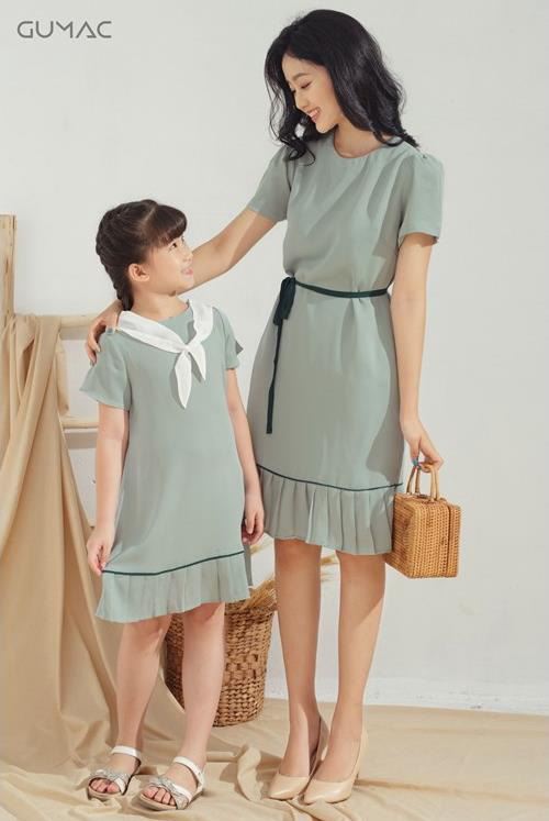 Đầm mẹ và bé BNSTYLE váy hoa tím cánh tiên MB10 | Shopee Việt Nam