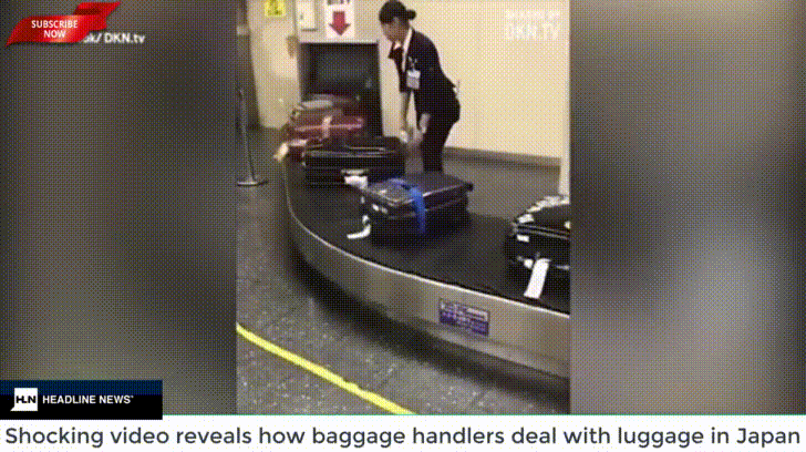 Làm việc có tâm như nhân viên sân bay Nhật Bản, cẩn thận lau từng vali trên băng chuyền cho khách khiến ai nấy ngả mũ thán phục - Ảnh 1.