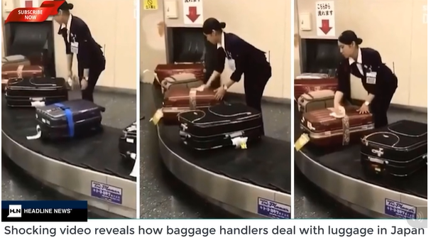 Làm việc có tâm như nhân viên sân bay Nhật Bản, cẩn thận lau từng vali trên băng chuyền cho khách khiến ai nấy ngả mũ thán phục - Ảnh 2.