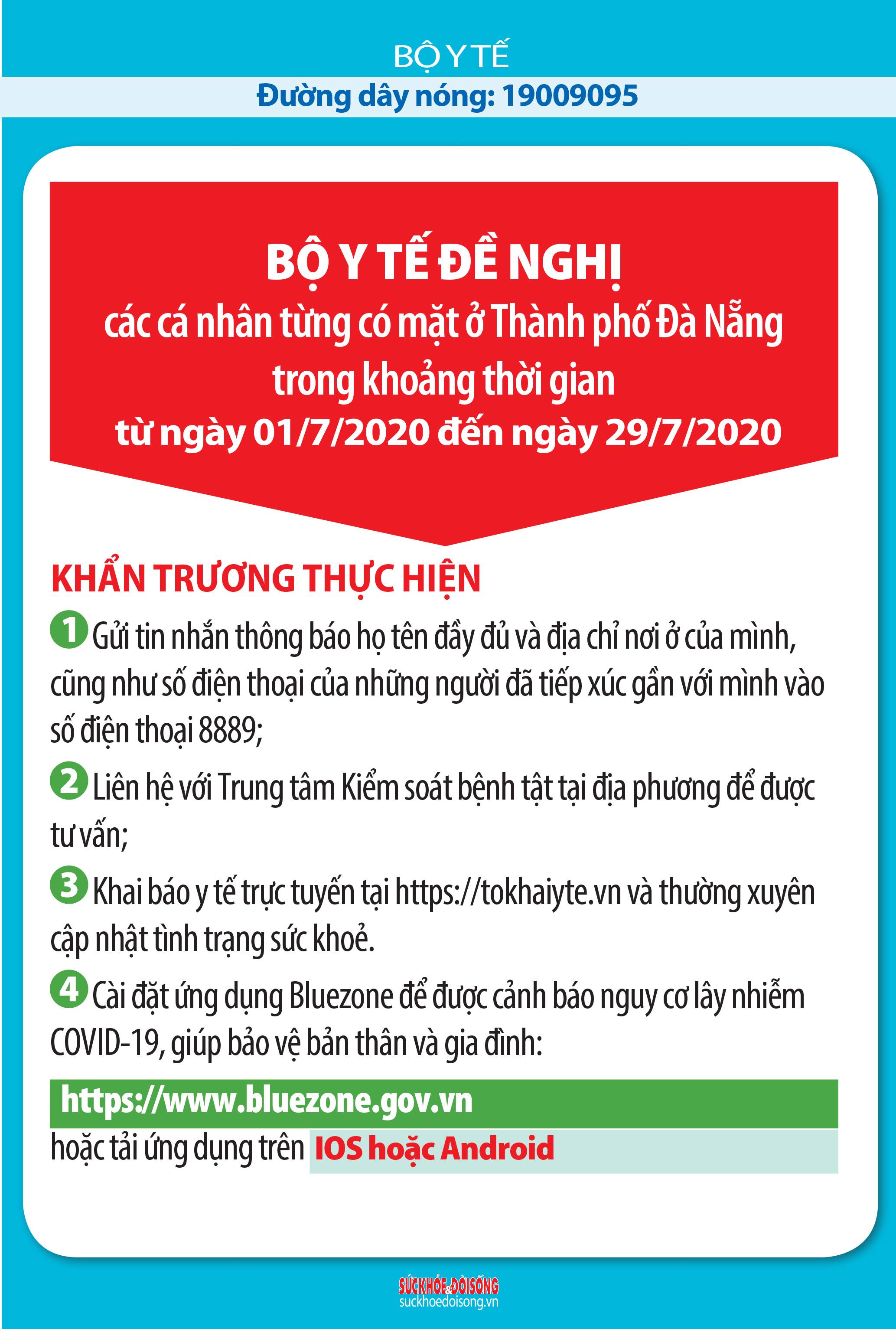 Những ai đã đến TP Đà Nẵng từ ngày 1-29/7 cần nghiêm túc làm việc sau - Ảnh 1. Những ai đã đến TP Đà Nẵng từ ngày 1-29/7 cần nghiêm túc làm việc sau - Ảnh 1.