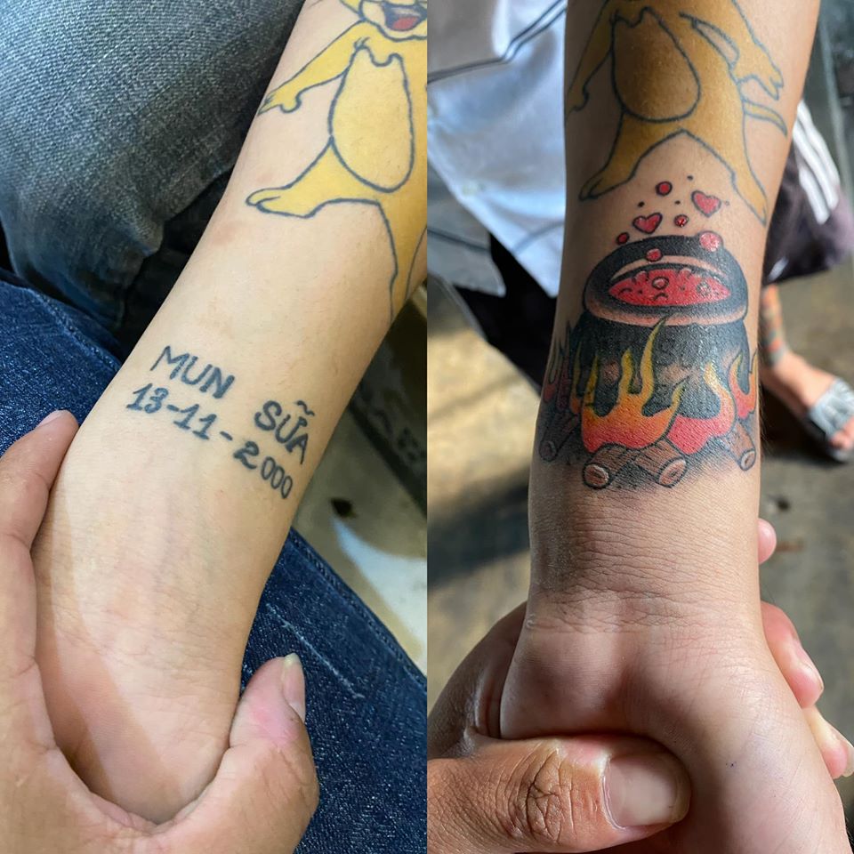Hình xăm dán tattoo mũi tên QQ46 cá tính có hàng tại Candyshop88