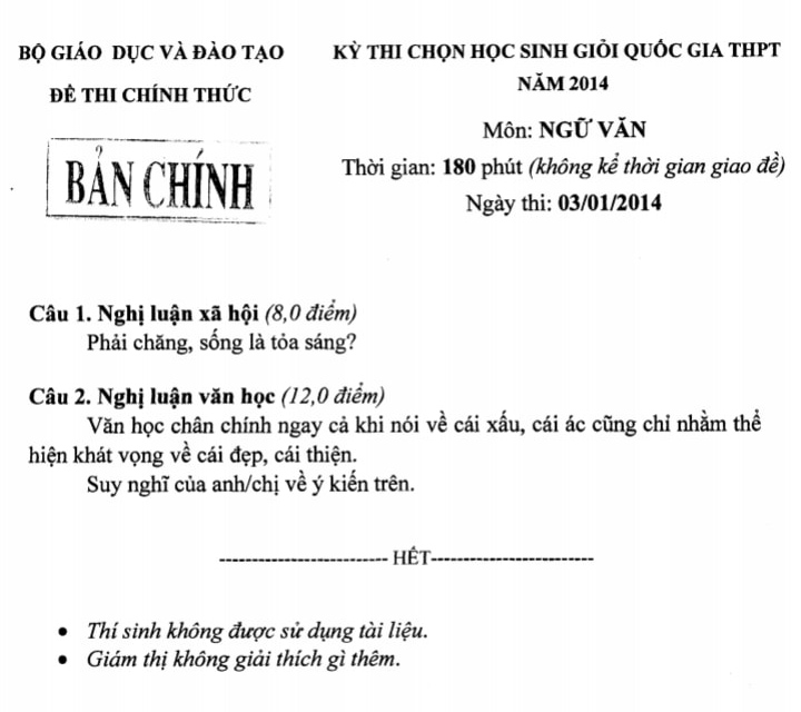 Hé lộ đề thi học sinh giỏi Quốc gia môn Văn qua các năm: Đề nào cũng &quot;sắc như dao cạo&quot;, thách thức mọi thí sinh khi làm bài - Ảnh 4.