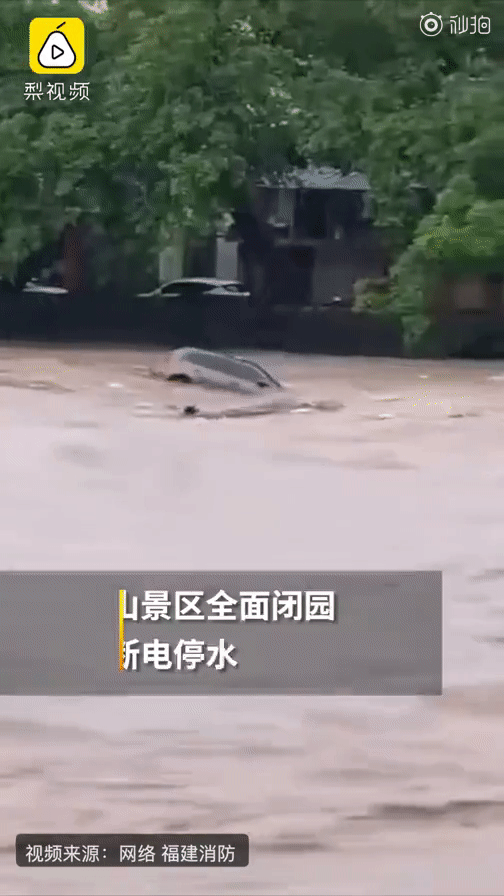 Trung Quốc: Cận cảnh mưa lũ như sóng thần tấn công khu danh lam thắng cảnh, hình ảnh chú khỉ bám thành cầu nhìn dòng nước chảy gây chú ý - Ảnh 3.