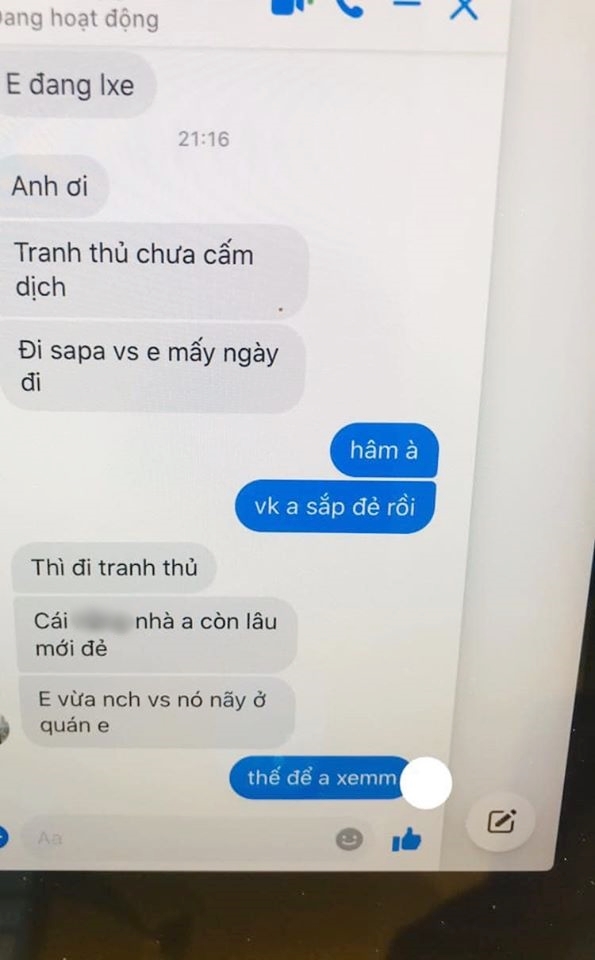 Vô tình xem Facebook của chồng chưa thoát ra trên máy tính, vợ bầu ngơ ngác khi đọc được tin nhắn cô bạn thân rủ chồng lén lút đi Sapa - Ảnh 1.