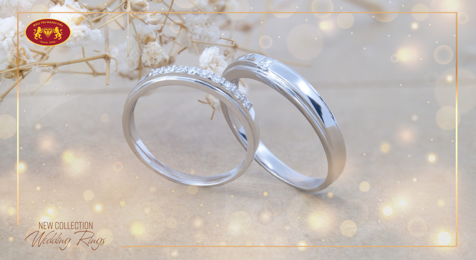 Cặp nhẫn cưới truyền thống NCC1033