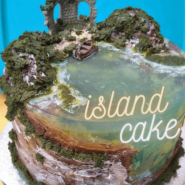 Island cake - bánh gato đại dương huyền ảo: Hot trend làm bánh mùa dịch khiến các bà nội trợ quốc tế điên đảo - Ảnh 11.