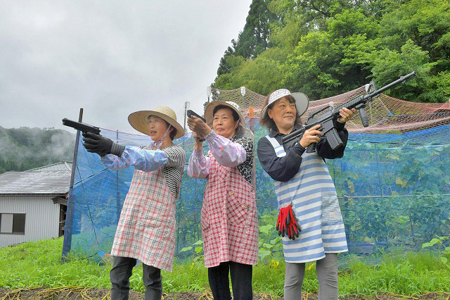 Ba cụ bà Nhật Bản lập nhóm vũ trang, dùng súng hơi quyết khô máu với băng cướp khỉ núi - Ảnh 1.