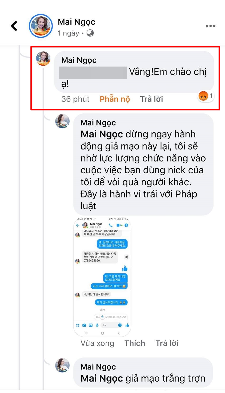 MC Mai Ngọc bức xúc vì bị giả mạo tài khoản Facebook, kẻ lừa đảo còn nhắn tin cho người nước ngoài để &quot;vòi quà&quot; - Ảnh 4.