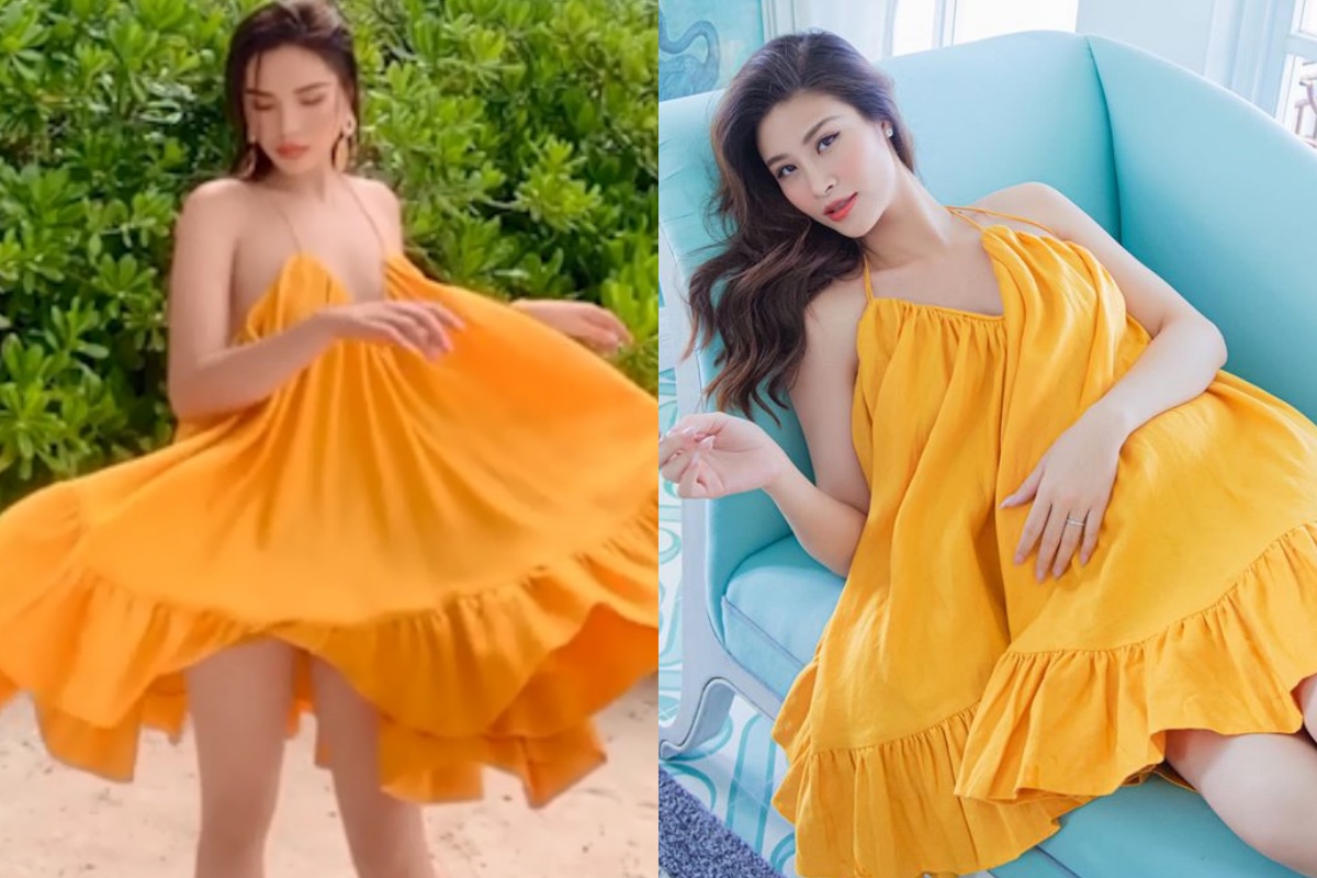 Diện váy hờ hững vòng 1, Kỳ Duyên mải tạo dáng đến suýt hớ hênh; đến Đông Nhi lại kín đáo hơn hẳn - Ảnh 7. Diện váy hờ hững vòng 1, Kỳ Duyên mải tạo dáng đến suýt hớ hênh; đến Đông Nhi lại kín đáo hơn hẳn - Ảnh 7.
