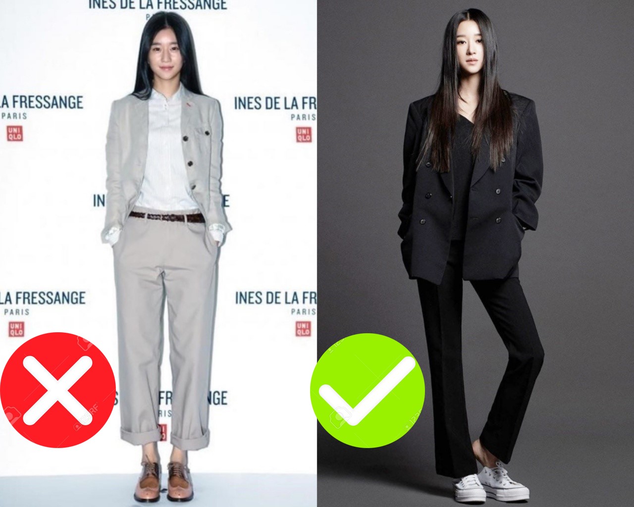 Chân dài nổi tiếng nhưng Seo Ye Ji cũng từng dìm dáng thảm hại vì chọn nhầm bộ suit khiến chân ngắn một mẩu - Ảnh 4.