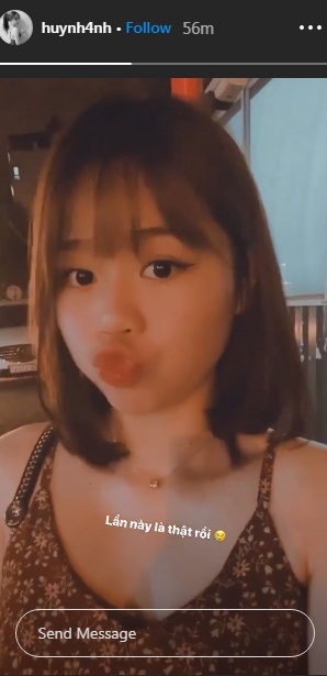 Huỳnh Anh chu môi khoe tóc mới trên story không quên kèm theo câu nói quen thuộc sau nhiều lần bị &quot;hụt drama&quot;: &quot;Lần này là thật rồi&quot; - Ảnh 2.
