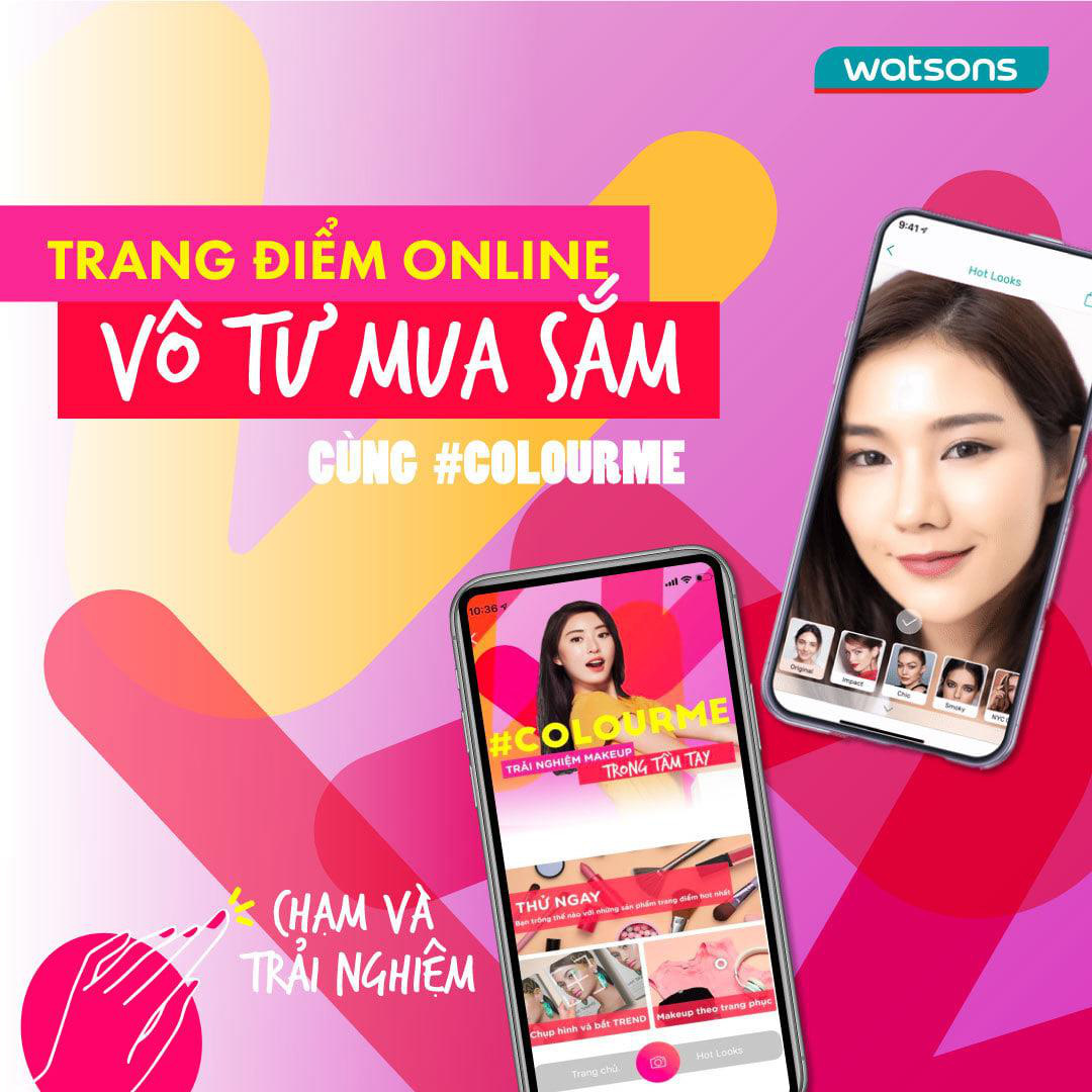 Không cần phải ra tiệm, trải nghiệm tính năng makeup thử tại nhà trên app Watsons cực dễ dàng - Ảnh 2. Không cần phải ra tiệm, trải nghiệm tính năng makeup thử tại nhà trên app Watsons cực dễ dàng - Ảnh 2.