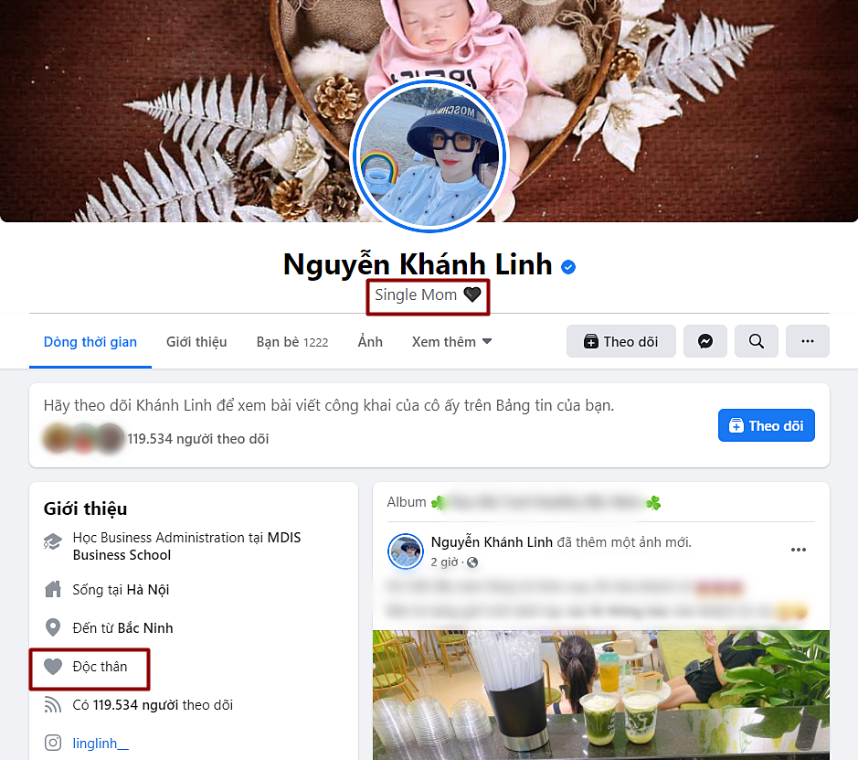Khánh Linh - bà xã trung vệ Bùi Tiến Dũng bất ngờ đăng status buồn trong đêm, để trạng thái &quot;Độc thân&quot;, hủy kết bạn với chồng: Nghi vấn cặp đôi rạn nứt? - Ảnh 4.