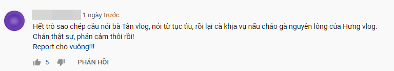 Kênh YouTube bà Lý Vlog vừa "đạo nhái" vừa cà khịa bà Tân Vlog sau sự cố nồi cháo gà nguyên lông, bị dân mạng bức xúc đòi tẩy chay, report kênh - Ảnh 6. Kênh YouTube bà Lý Vlog vừa "đạo nhái" vừa cà khịa bà Tân Vlog sau sự cố nồi cháo gà nguyên lông, bị dân mạng bức xúc đòi tẩy chay, report kênh - Ảnh 6.