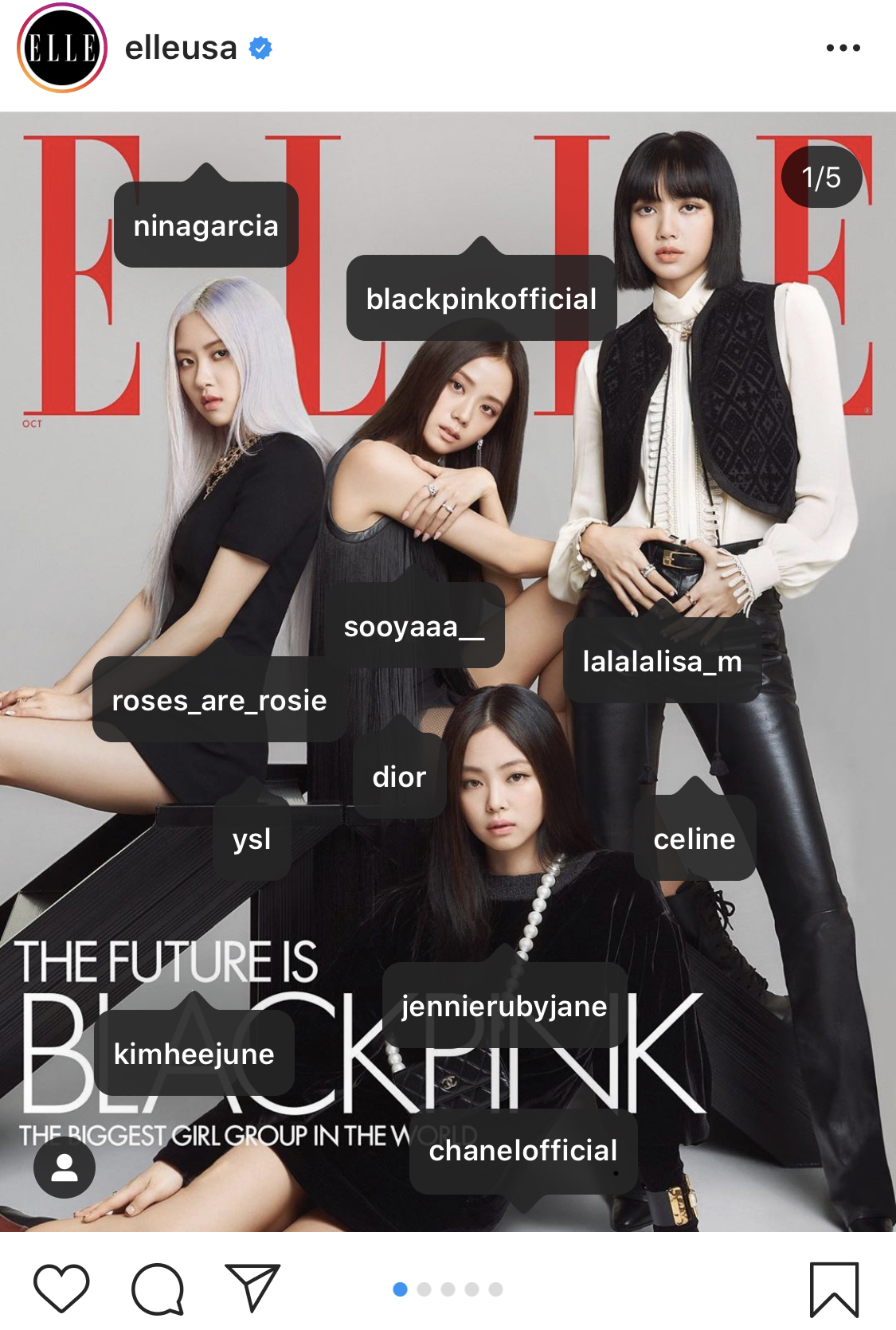 BLACKPINK trông thật tuyệt vời trên trang bìa của tạp chí Elle Mỹ và còn có thêm túi của họ nữa. Hãy xem họ dày công giành được đồng tiền như thế nào và mang nó đi đâu trong túi của mình.