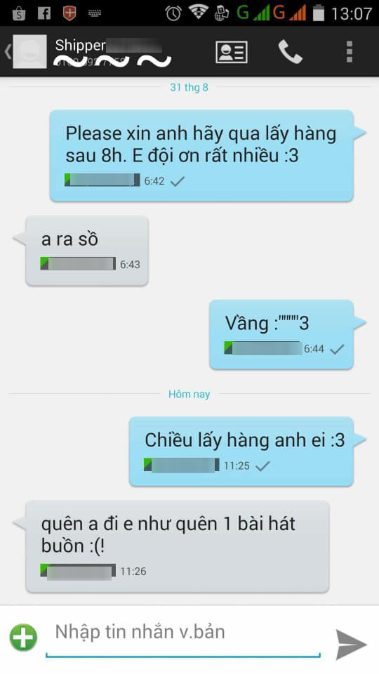 Láu cá đặt tên người nhận là "Vợ yêu của anh", cô gái cũng sửng sốt trước màn tung hứng đầy ngọt ngào của anh shipper - Ảnh 3. Láu cá đặt tên người nhận là "Vợ yêu của anh", cô gái cũng sửng sốt trước màn tung hứng đầy ngọt ngào của anh shipper - Ảnh 3.