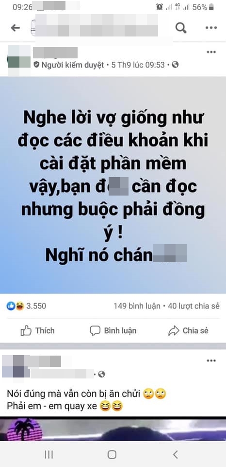 Nhìn hội những ông chồng nói xấu vợ trên Facebook, mới thấy đàn ông sao mà nông nổi? Ảnh 1. Nhìn hội những ông chồng nói xấu vợ trên Facebook, mới thấy đàn ông sao mà nông nổi? Ảnh 1.
