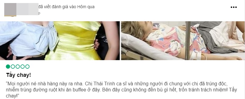Resort bị ca sĩ Thái Trinh “tố” phục vụ buffet gây ngộ độc phải nhập viện bắt đầu bị rate 1 sao, lộ hàng loạt những “phốt” cũ trước đây khiến nhiều người bất ngờ - Ảnh 2. Resort bị ca sĩ Thái Trinh “tố” phục vụ buffet gây ngộ độc phải nhập viện bắt đầu bị rate 1 sao, lộ hàng loạt những “phốt” cũ trước đây khiến nhiều người bất ngờ - Ảnh 2.