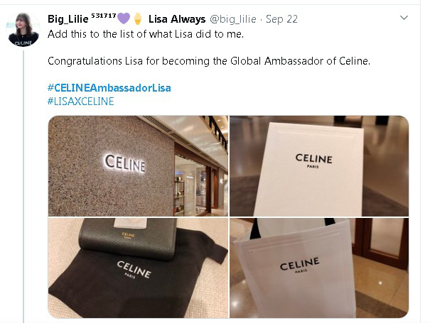 Nể fan của Lisa: Chốt đơn liên tục, mua cả tá đồ Celine mừng idol thành đại sứ toàn cầu - Ảnh 10.