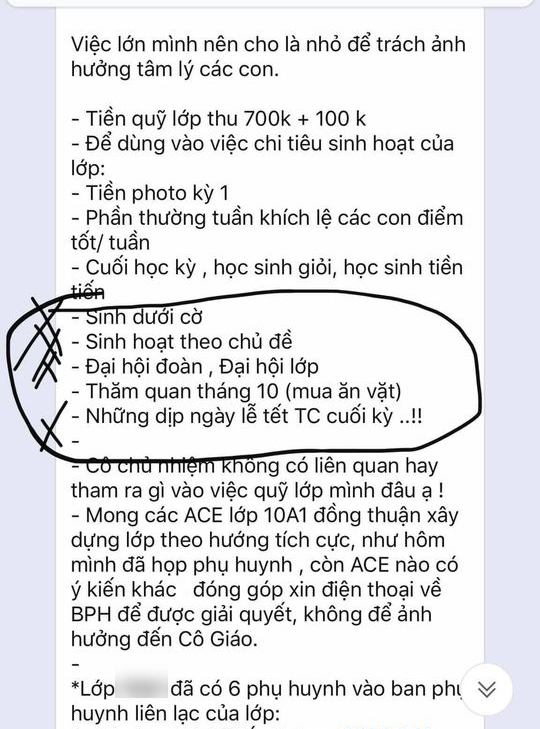 Không đồng ý đóng khoản quỹ lớp tự nguyện, một phụ huynh bị tập thể thóa mạ trong nhóm chat, con trai đi học bị các bạn tẩy chay? - Ảnh 1. Không đồng ý đóng khoản quỹ lớp tự nguyện, một phụ huynh bị tập thể thóa mạ trong nhóm chat, con trai đi học bị các bạn tẩy chay? - Ảnh 1.