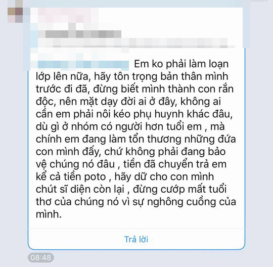 Không đồng ý đóng khoản quỹ lớp tự nguyện, một phụ huynh bị tập thể thóa mạ trong nhóm chat, con trai đi học bị các bạn tẩy chay? - Ảnh 3. Không đồng ý đóng khoản quỹ lớp tự nguyện, một phụ huynh bị tập thể thóa mạ trong nhóm chat, con trai đi học bị các bạn tẩy chay? - Ảnh 3.