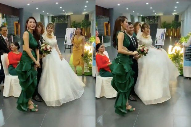 Thủy Tiên chơi trội lấn át cô dâu khi diện đầm đuôi cá xanh lá, nhưng khi biết sự thật ai cũng tấm tắc khen - Ảnh 2. Thủy Tiên chơi trội lấn át cô dâu khi diện đầm đuôi cá xanh lá, nhưng khi biết sự thật ai cũng tấm tắc khen - Ảnh 2.