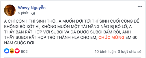 Bị dân mạng chê không hợp với Hành Or, HLV Wowy có động thái phản hồi gây chú ý - Ảnh 4.