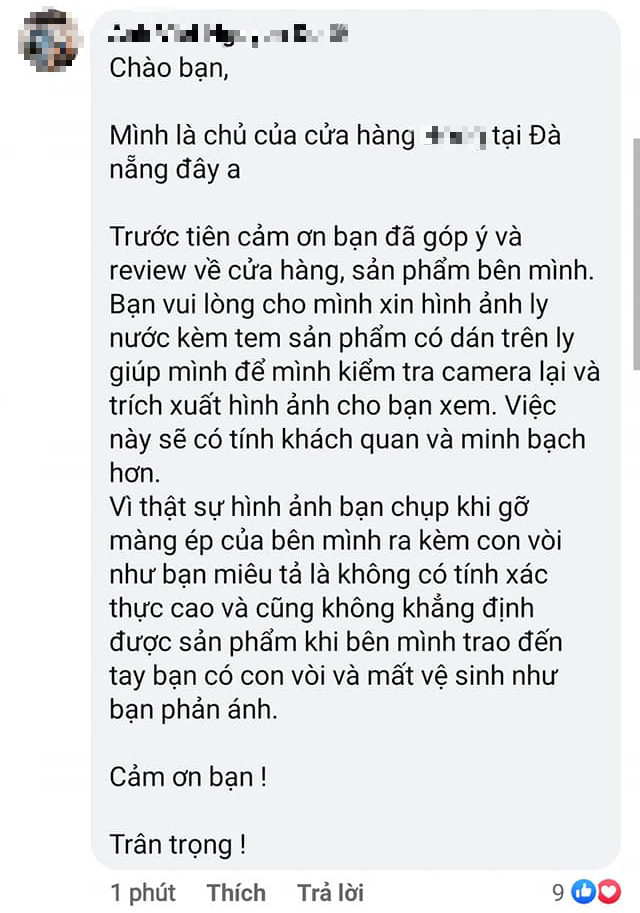 Đăng b&agrave;i bốc phốt qu&aacute;n tr&agrave; sữa nổi tiếng ở Đ&agrave; Nẵng b&aacute;n tr&agrave; sữa c&oacute; d&ograve;i, c&ocirc; g&aacute;i kh&ocirc;ng những kh&ocirc;ng được xin lỗi c&ograve;n bị một nh&oacute;m người c&ocirc;ng k&iacute;ch, chủ qu&aacute;n ra mặt y&ecirc;u cầu bằng chứng cụ thể - Ảnh 2.