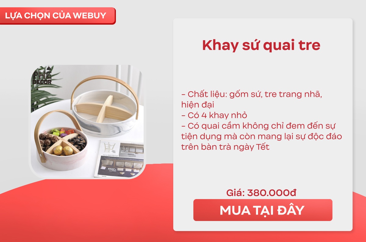 Gợi ý những mẫu khay mứt gốm sứ cho Tết năm nay, đặt trong nhà hay làm quà biếu cũng sang xịn mịn lên bội phần! - Ảnh 5.