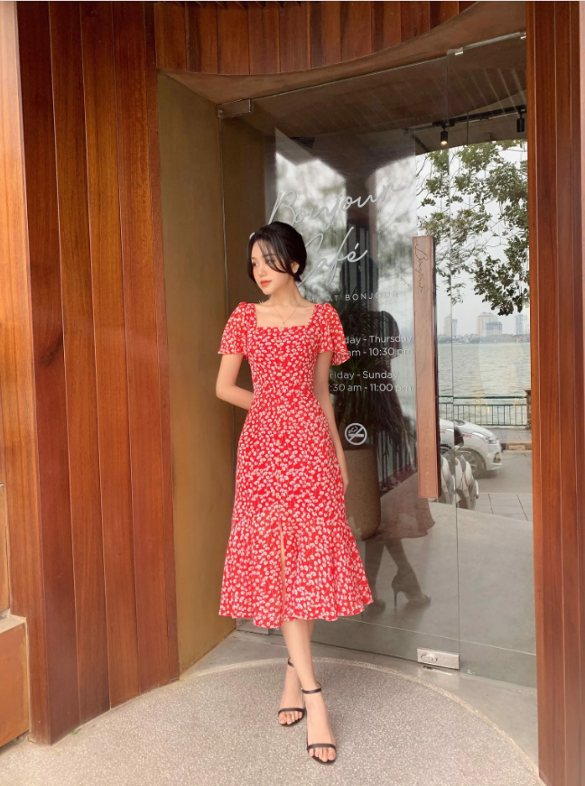 10 mẫu váy đỏ rất sang chứ không hề chóe của các shop thời trang Việt, sắm ngay để năm mới "đỏ thôi đen quên đi" - Ảnh 7.