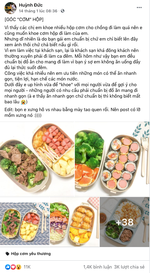 "Bạn gái nhà người ta" đều như vắt chanh nấu cơm ngon cho bạn trai mang đi làm 3 năm có lẻ - Ảnh 2. "Bạn gái nhà người ta" đều như vắt chanh nấu cơm ngon cho bạn trai mang đi làm 3 năm có lẻ - Ảnh 2.