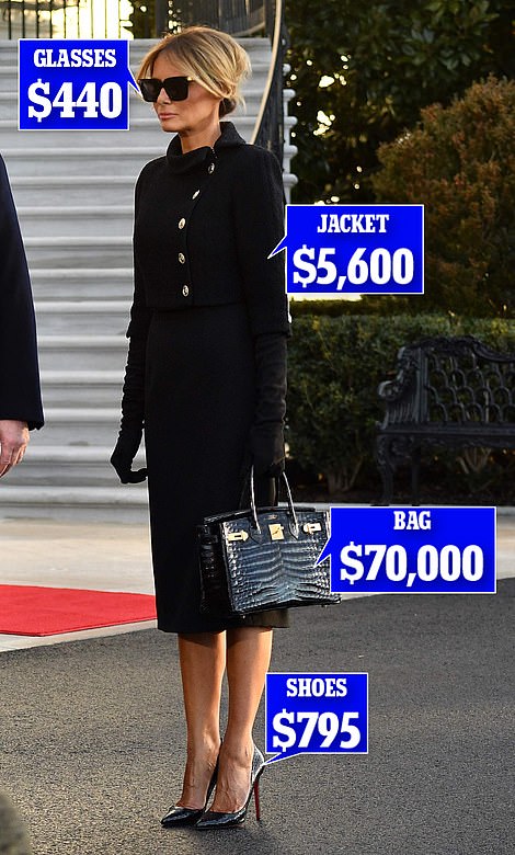 Rời Nhà Trắng, bà Melania Trump "chơi lớn" với set đồ giá trị bằng cả căn nhà nhưng vẫn gây khó hiểu vì một chi tiết - Ảnh 5. Rời Nhà Trắng, bà Melania Trump "chơi lớn" với set đồ giá trị bằng cả căn nhà nhưng vẫn gây khó hiểu vì một chi tiết - Ảnh 5.