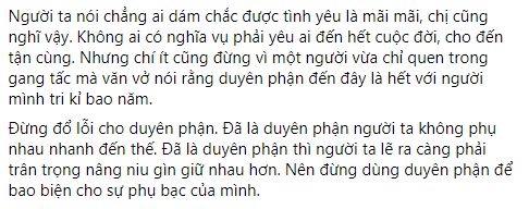 Chị em tốt của Thiều Bảo Trâm mỉa mai Sơn Tùng M-TP: &quot;Đừng dùng duyên phận để bao biện cho sự phụ bạc của mình&quot; - Ảnh 2.