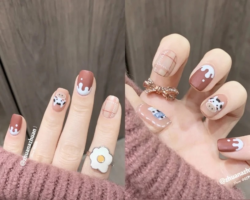 Click xem cách vẽ mẫu nail hoạt hình cô gái siêu cute  KellyPang Nail