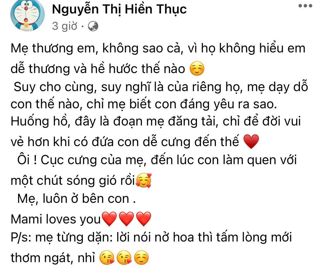 Hiền Thục lên tiếng bảo vệ Gia Bảo sau lùm xùm tin nhắn sai chính tả thành từ tục tĩu, tiết lộ tính cách thật của con gái - Ảnh 2.