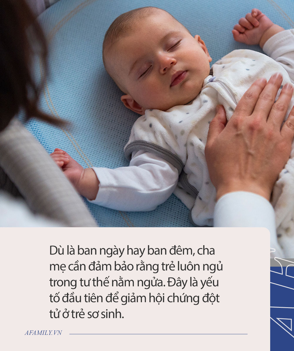 6 điều cha mẹ cần biết để tránh trẻ sơ sinh đột tử khi ngủ