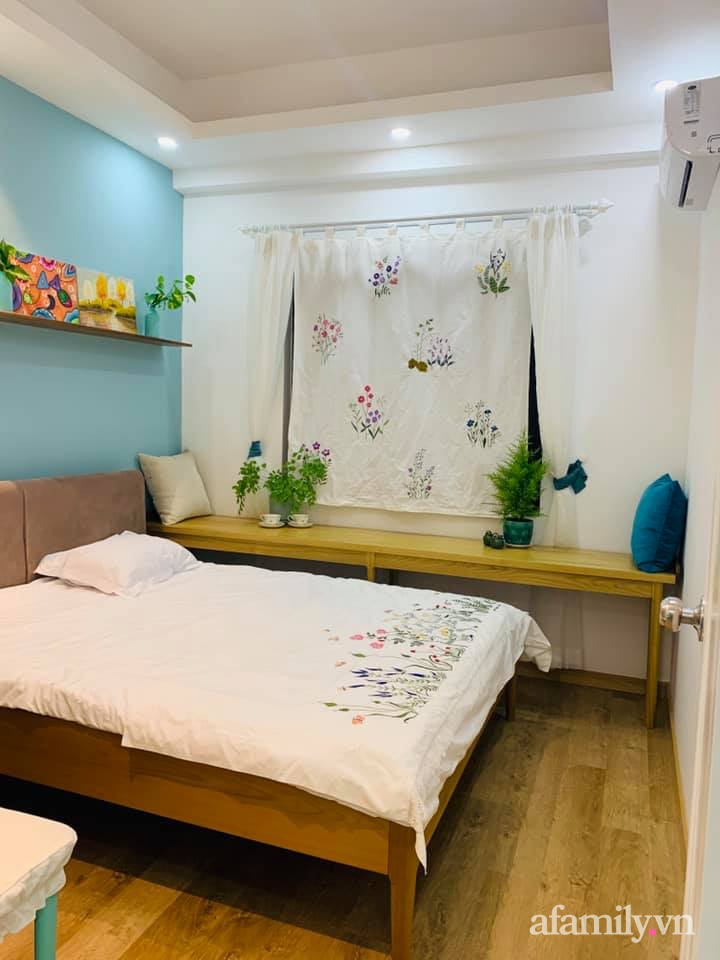 Căn bếp nhỏ màu xanh trắng đẹp an yên và tiện ích của mẹ ba con ở Nha Trang - Ảnh 16.