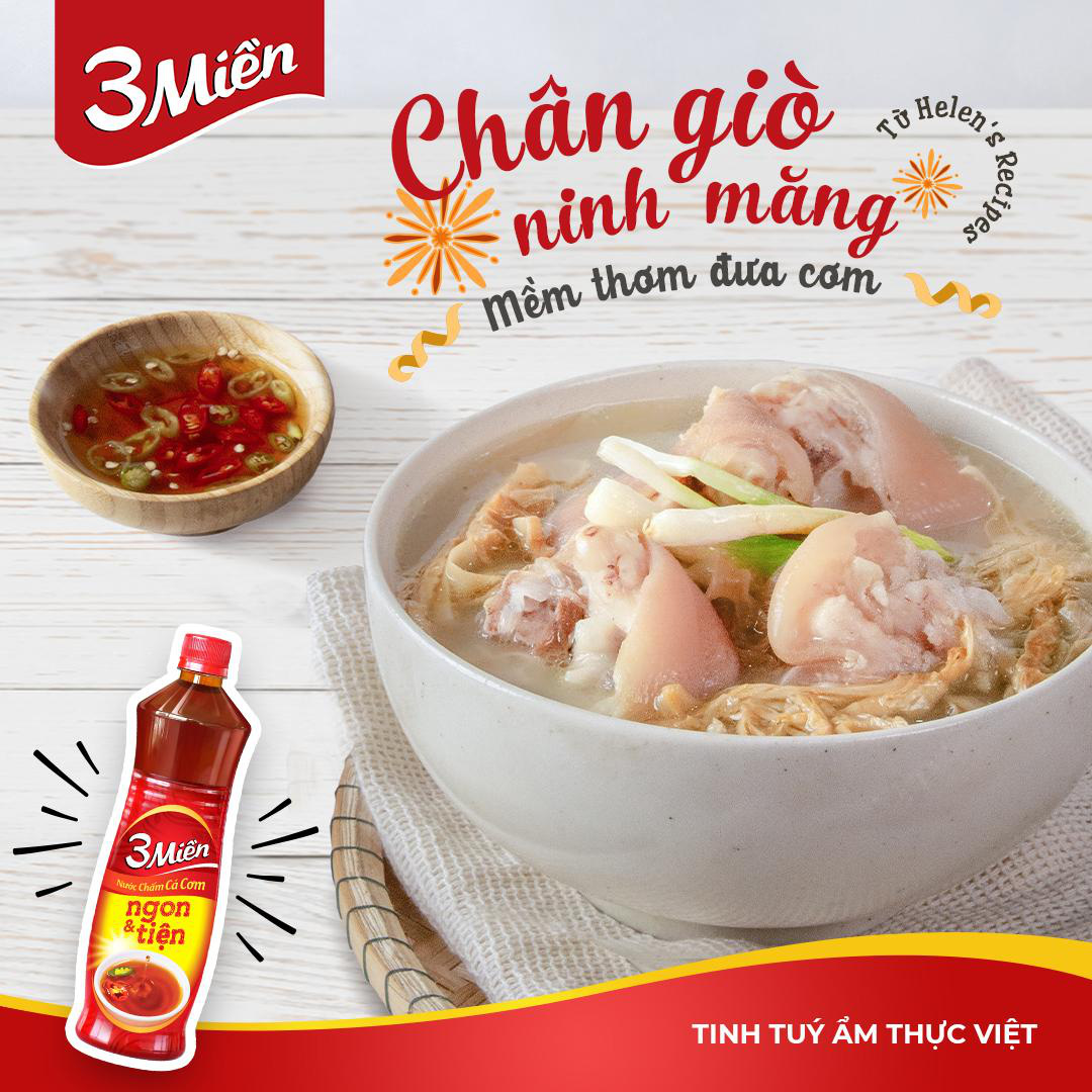 Cơm ngoài sao bằng cơm mẹ nấu với công thức chân giò ninh măng từ Helen’s Recipes - Ảnh 1.