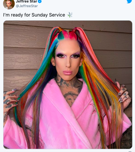 HOT: Kanye West is suspected of having an affair with makeup king Jeffree Star amid Kim's divorce drama, stirring up the owner's reaction - Photo 3.