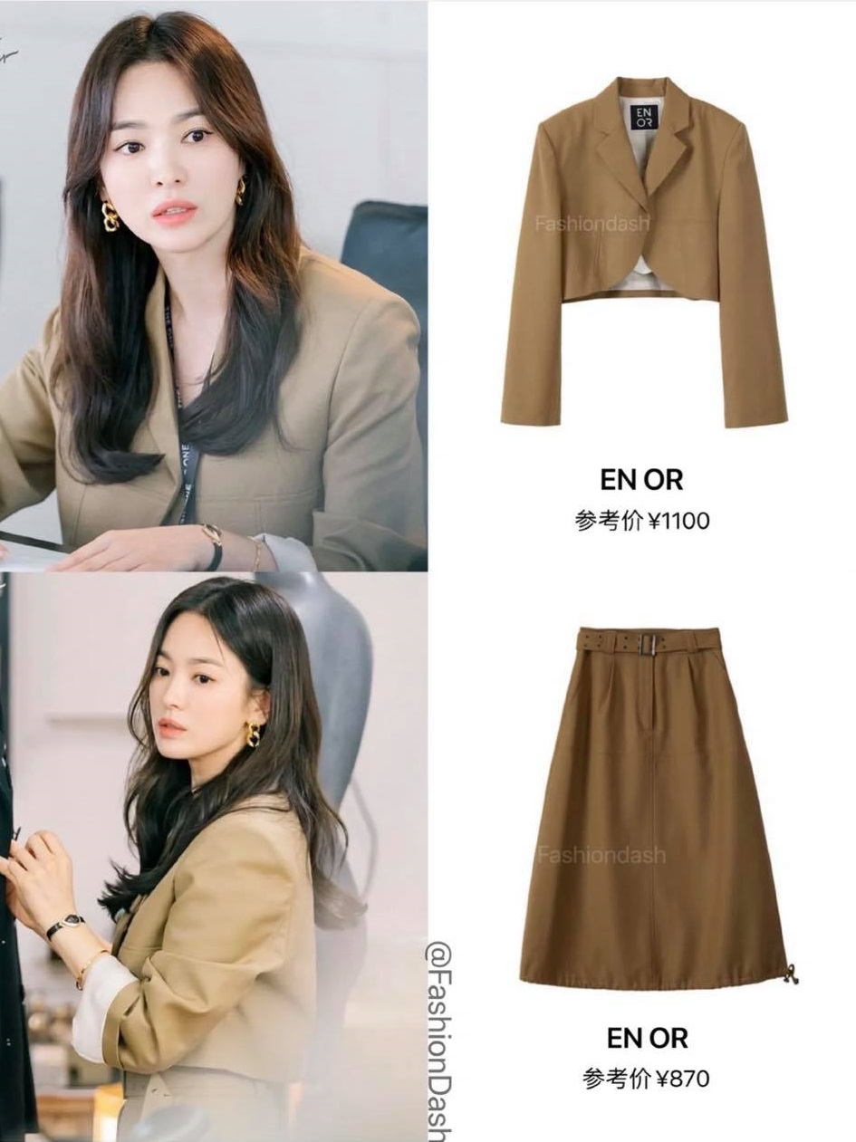 Song hye kyo blazer Blazer của Song Hye Kyo vừa sang lại tôn dáng, từ 200k bạn đã sắm được kiểu na ná - Ảnh 3.