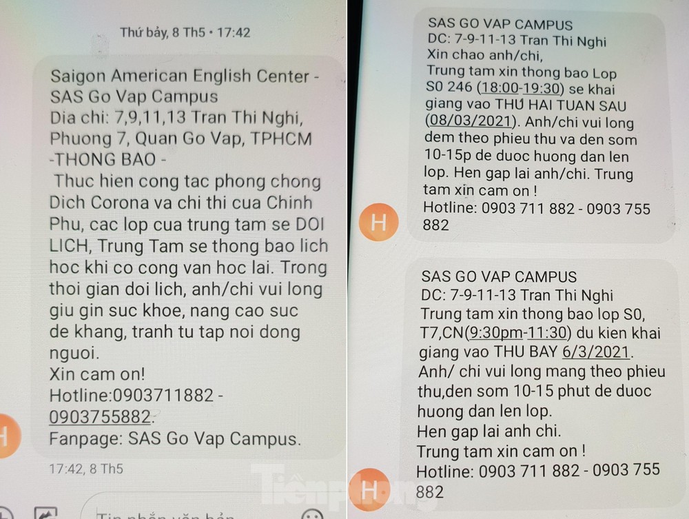Mới nhất vụ Trung tâm ngoại ngữ SAS bị tố 'lừa đảo': Giám đốc tắt máy, biệt tăm? - Ảnh 1.