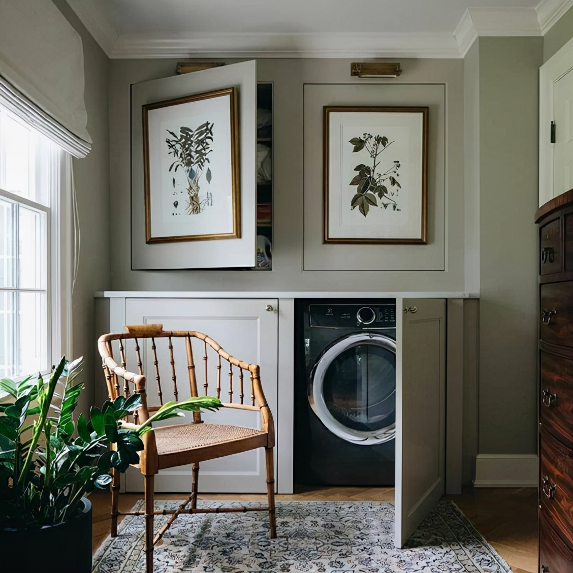 Mách khéo cách thiết kế không gian phòng giặt trong nhà bất chấp không gian lớn hay nhỏ - Ảnh 4.