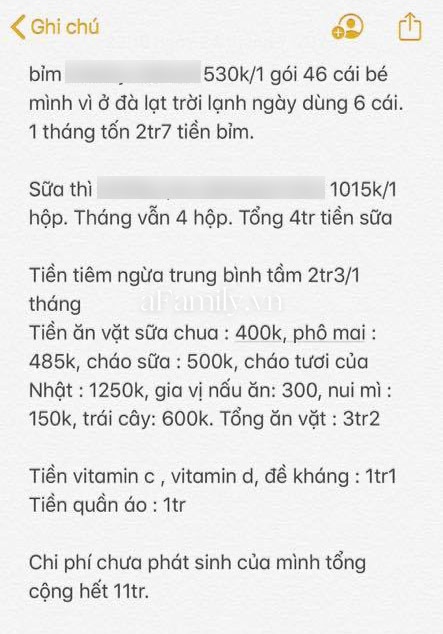 Được thưởng gần 9 triệu đồng khi sinh con thứ 2, hội bỉm sữa tung bảng chi tiêu liệu số tiền đó có đủ để nuôi con nhỏ? - Ảnh 1.