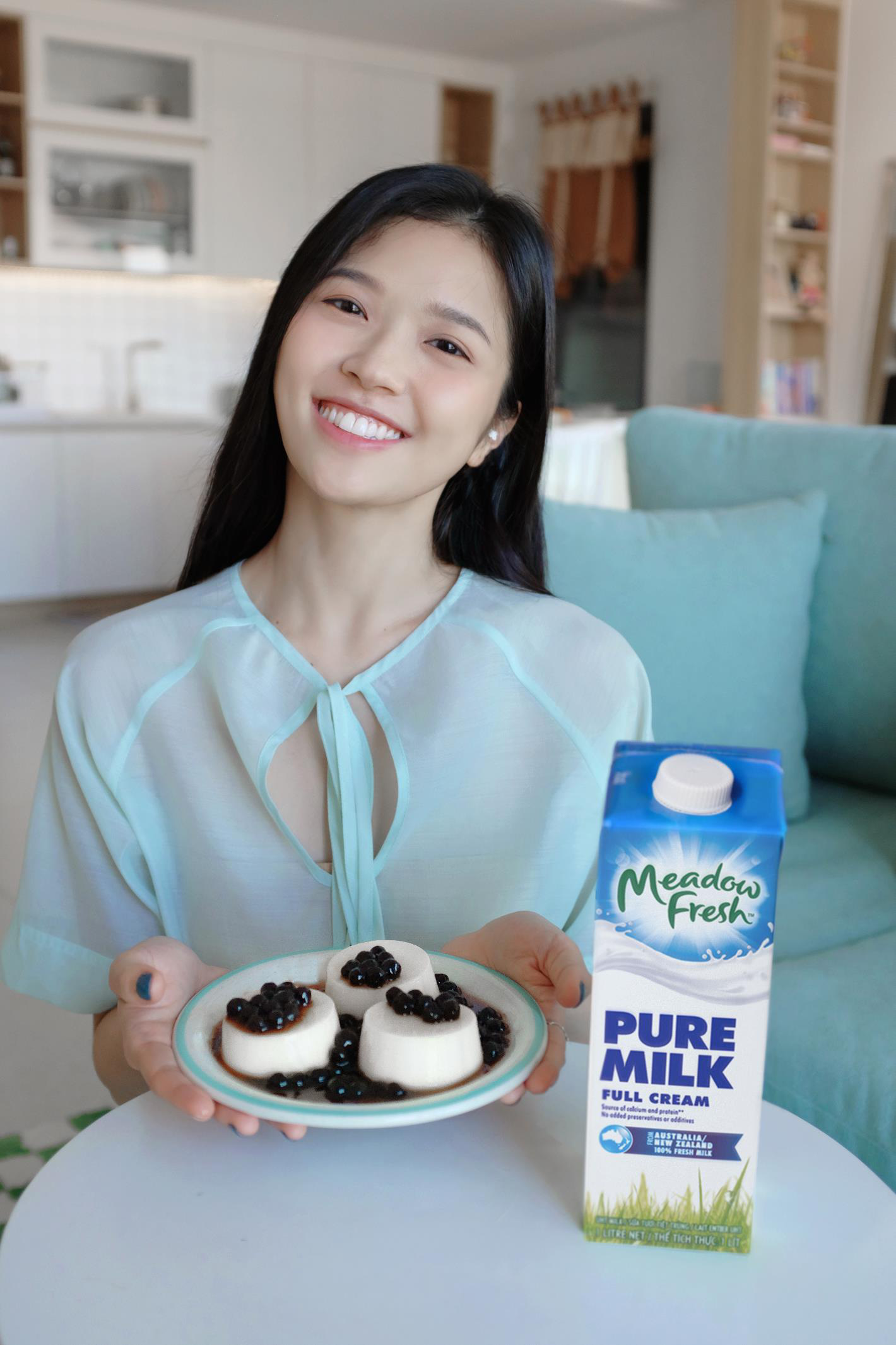 Combo ăn vặt kết hợp sữa tươi “bé mê, cả nhà ghiền” của Suni Hạ Linh và Nino Hoàng - Ảnh 1.