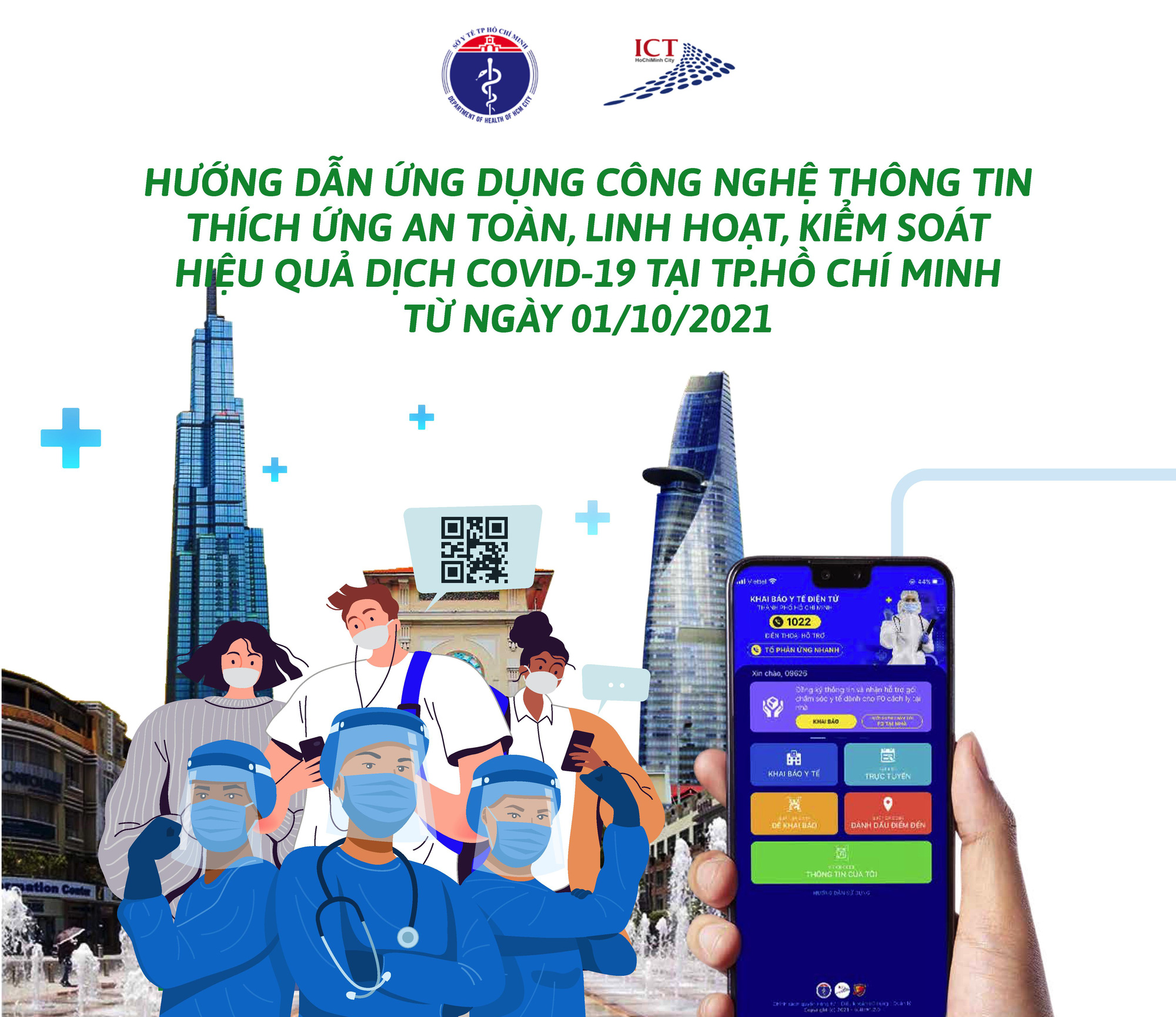 NÓNG: Người dân TP HCM chỉ cần sử dụng Y tế HCM là biết về tiêm vắc-xin, xét nghiệm, F0 khỏi bệnh - Ảnh 1.